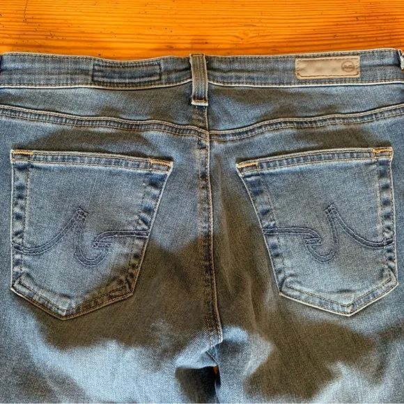 AG Adriano Goldschmied Super Skinny Ankle Light Blue Denim Size 26 R - Picture 8 of 10